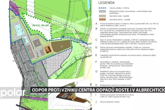 Odpor proti vzniku centra odpadů roste i v Albrechticích