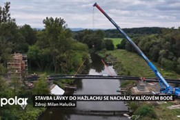 Lávka z Karviné do Hażlachu se blíží finální podobě, proběhla montáž nosné konstrukce