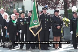 Při pietním aktu za tragicky zesnulé horníky proběhla i speciální vernisáž fotografií