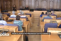 Frýdek-Místek zavedl slavnostní předávání bytových dekretů