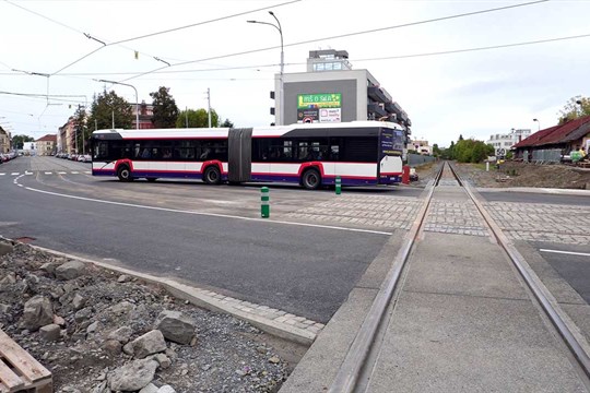 Litovelská ulice v Olomouci je opět průjezdná! Po dvou měsících se vrací i MHD