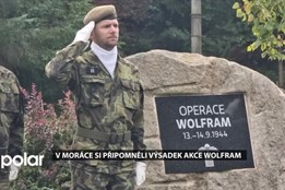 V Morávce si připomněli památku členů výsadku Wolfram