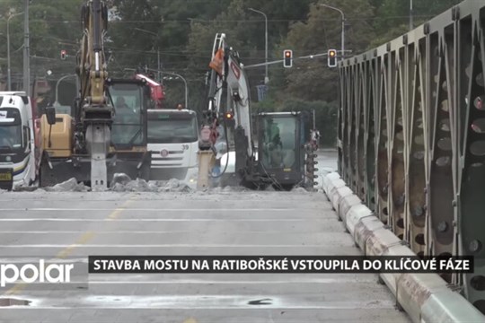 Začala demolice mostního provizoria v Opavě-Kateřinkách. Řidiči tudy přes dva měsíce neprojedou