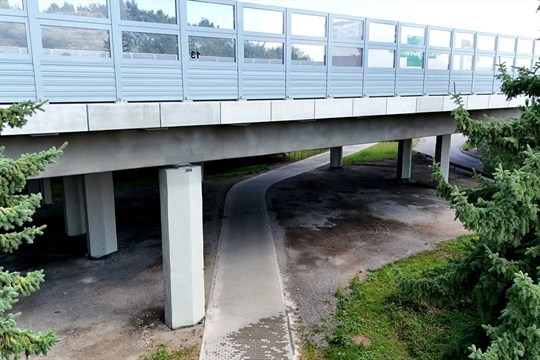 První rok provozu cyklostezky v Průmyslové ulici