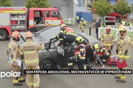 Dobrovolní hasiči z Frýdku-Místku soutěžili na Mistrovství ČR ve vyprošťování u nehod