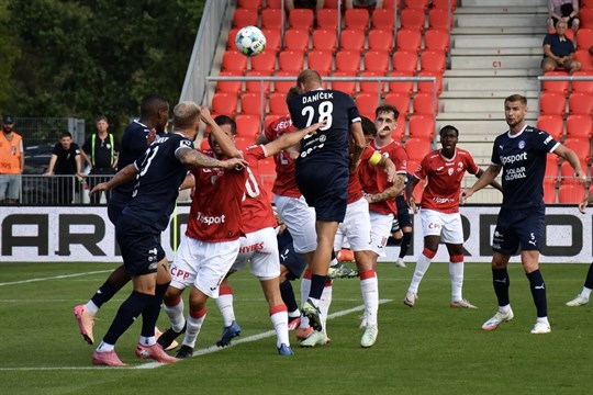 Slovácko veze z Pardubic bod, Marinelli si připsal první trefu