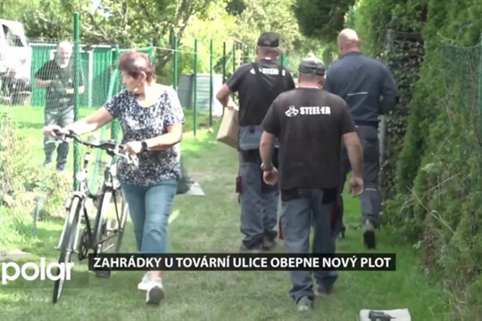 Zahrádky u Tovární ulice obepne nový plot