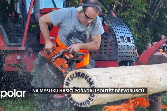 Na Myslíku pořádali dobrovolní hasiči tradiční soutěž dřevorubců