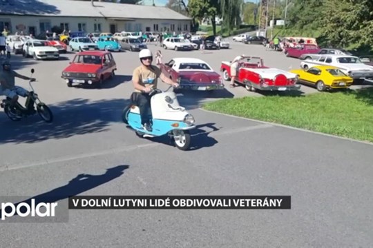 V Dolní Lutyni lidé obdivovali historické motocykly a automobily