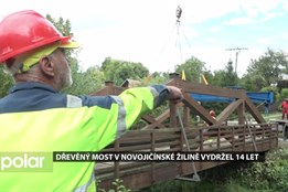 Dřevěný most v novojičínské Žilině vydržel 14 let