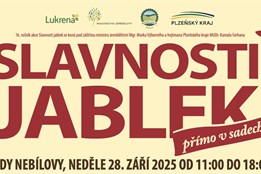 Slavnosti jablek v Nebílovech nabídnou bohatý program, farmářské dobroty i soutěž o nejlepší moučník