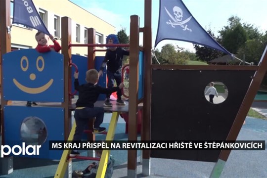 Zbrusu nové dětské hřiště ve Štěpánkovicích může využívat i veřejnost
