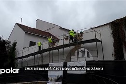 Zmizí nejmladší část novojičínského zámku, začala demolice zdi ze šedesátých let