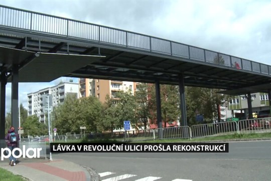Lávka v Revoluční ulici ve Frýdku-Místku prošla rekonstrukcí a změnila barvu