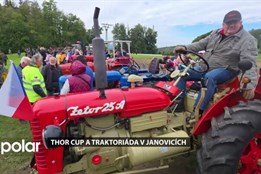 V sobotu se v Janovicích běžel adrenalinový závod, neděle patřila přehlídce desítek traktorů