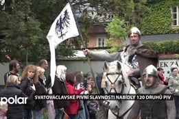 Svatováclavské pivní slavnosti u zábřežského zámku v Ostravě nabídly až 120 druhů piv