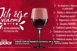 Vinaři zaplní náměstí Ostrava-Jih 4. října v rámci festivalu Jih žije vínem