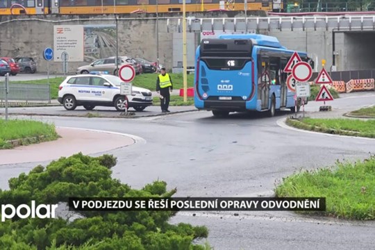 Kvůli posledních prací v podjezdu u vlakového nádraží v Havířově je uzavřena doprava