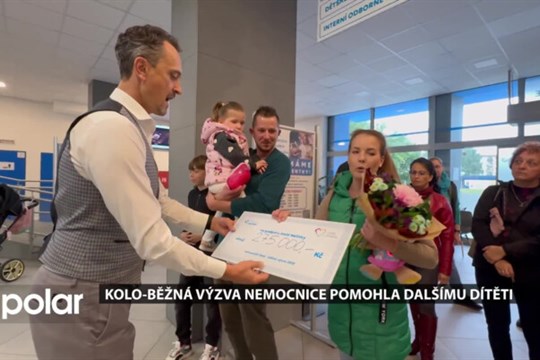 Kolo-běžná výzva nemocnice pomohla dalšímu dítěti