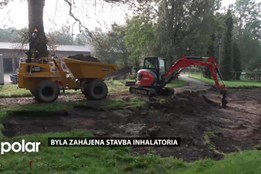Byla zahájena stavba inhalatoria v parku Boženy Němcové, hotovo má být do konce příštího roku
