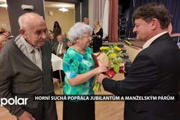 Horní Suchá popřála jubilantům a dlouholetým manželským párům