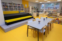 Zrekonstruované dětské oddělení knihovny na Jižních Svazích nabízí moderní a interaktivní prostory