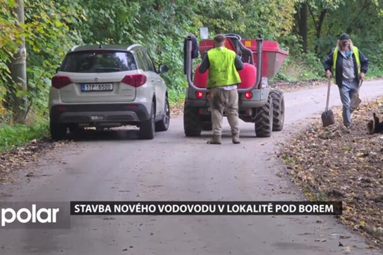 V lokalitě Pod Borem pokračuje stavba nového vodovodu