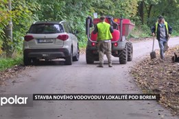 V lokalitě Pod Borem pokračuje stavba nového vodovodu