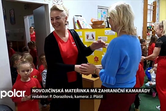 Novojičínská mateřinka má zahraniční kamarády, poprvé je přivítala ve svém prostředí
