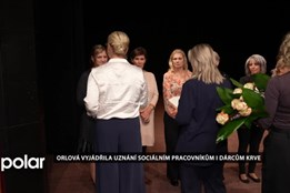 Orlová vyjádřila uznání sociálním pracovníkům i dárcům krve