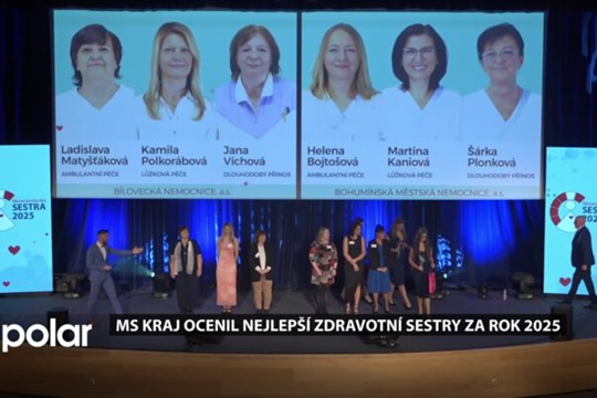 V anketě Sestra roku 2025 kraj ocenil 36 zdravotních sester