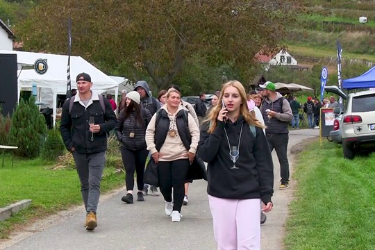 Na Burčákový pochod se letos vydalo na pětadvacet tisíc lidí