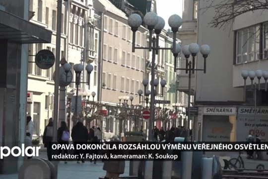 Opava vyměnila sodíkové lampy za nová LED svítidla. Šetří energii a snižují světelný smog
