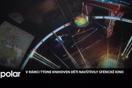 V rámci Týdne knihoven děti navštívily sférické kino
