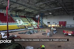 Nová střecha na zimním stadionu v Havířově je téměř hotová