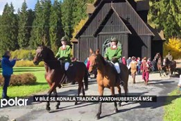 V beskydské Bílé se konala tradiční myslivecká Svatohubertská mše