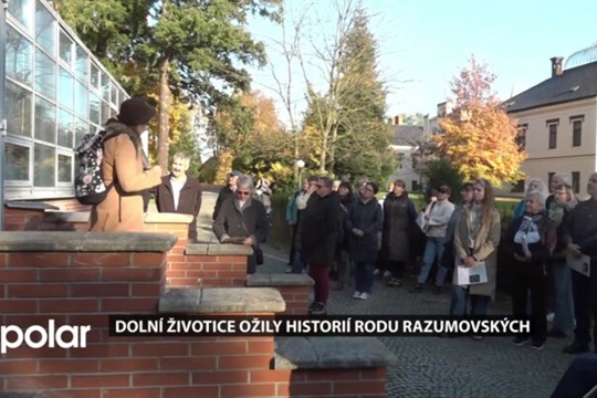 V Dolních Životicích se uskutečnila komentovaná procházka věnovaná historii šlechtického rodu Razumovských