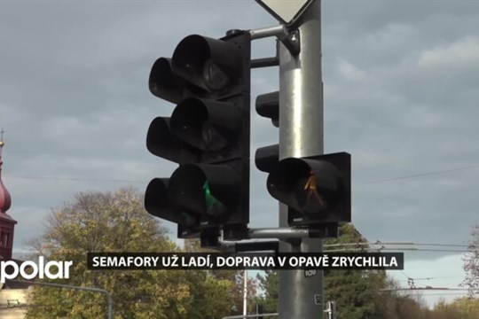 Doprava v Opavě je rychlejší a plynulejší. Semafory už fungují jak mají