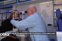Rájecká nemocnice má pojízdnou oční ambulanci, se kterou pravidelně objíždí společenské akce