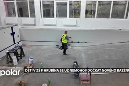 Děti v ZŠ F. Hrubína se už nemohou dočkat nového bazénu