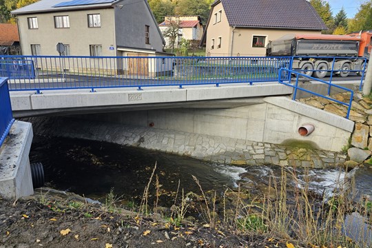 V Zubří skončila přestavba dalšího mostu