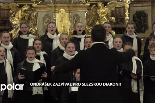Ondrášek zazpíval pro Slezskou diakonii, ta pomáhá už 35 let