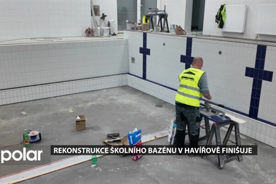 Rekonstrukce školního bazénu v Havířově finišuje