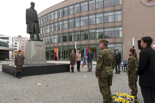 Pietní akt ve Zlíně připomněl 107. výročí vzniku Československa