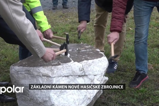 Dobrovolní hasiči v Bruntále se mohou těšit na novou zbrojnici, byl položen její základní kámen