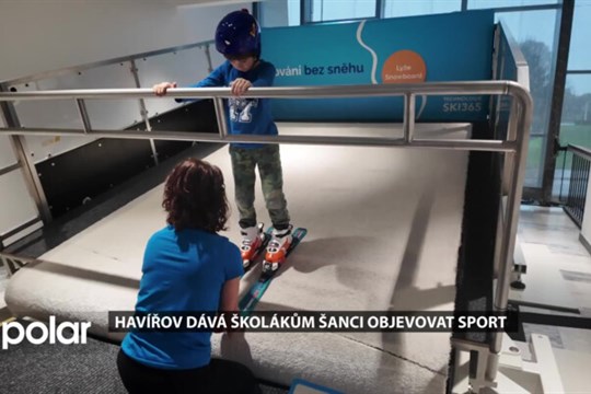 Havířov motivuje děti ke sportu, v rámci výuky mohou i lyžovat na trenažérech