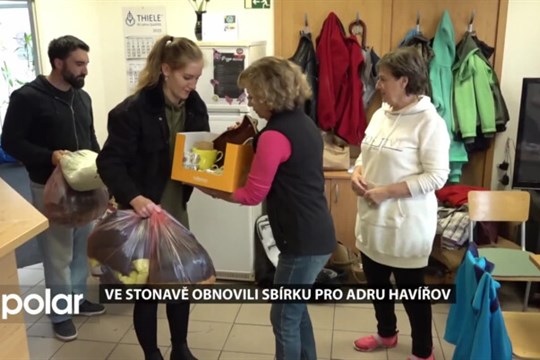 Ve Stonavě po letech obnovili humanitární sbírku pro ADRU v Havířově. Zapojily se do ní desítky lidí