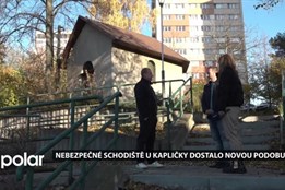 V Ostravě–Mariánských Horách skončila oprava dlouho nevyhovujícího schodiště u kapličky poblíž sídliště Vršovců