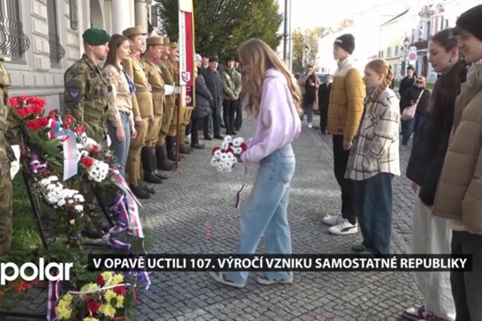 V Opavě si lidé připomněli 107 let od vzniku samostatného Československa