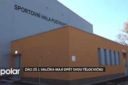 Žáci ZŠ J. Valčíka mají opět tělocvičnu. Opravená sportovní hala bude sloužit i spolkům
